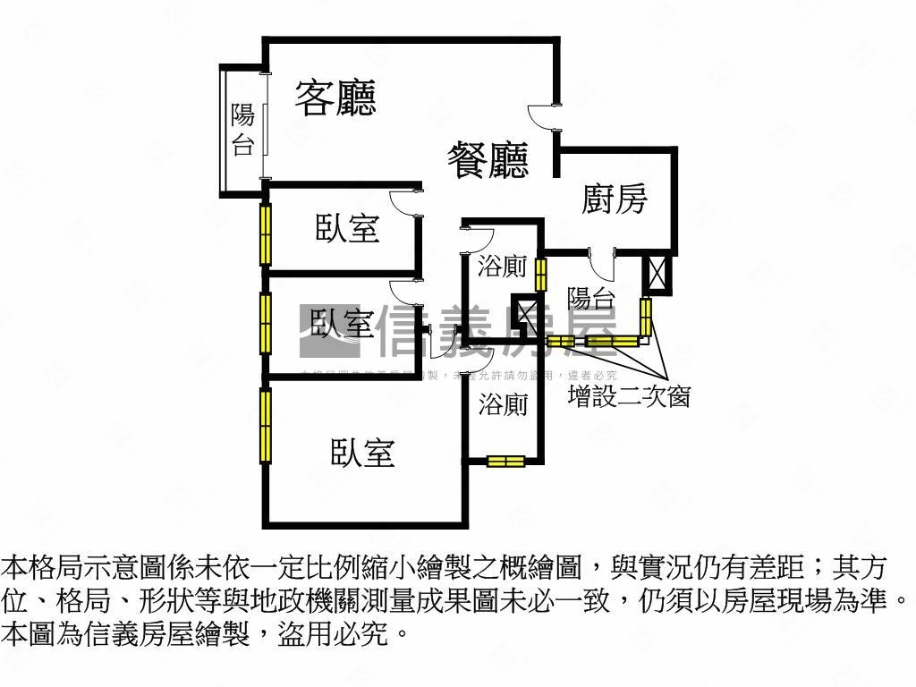 高鐵惠宇謙恆質感大三房房屋室內格局與周邊環境