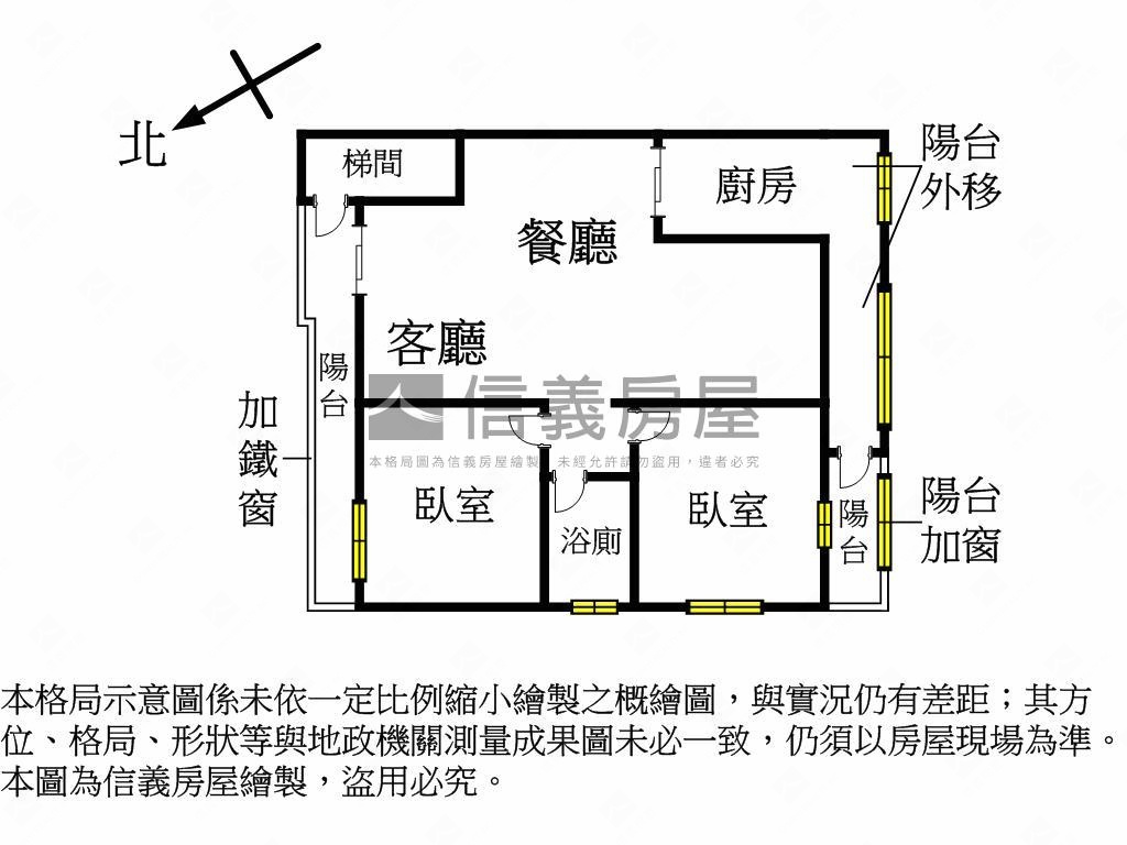 區公所捷運邊間美寓房屋室內格局與周邊環境