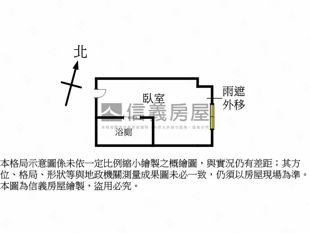 勤益穩定收租套房Ｂ房屋室內格局與周邊環境
