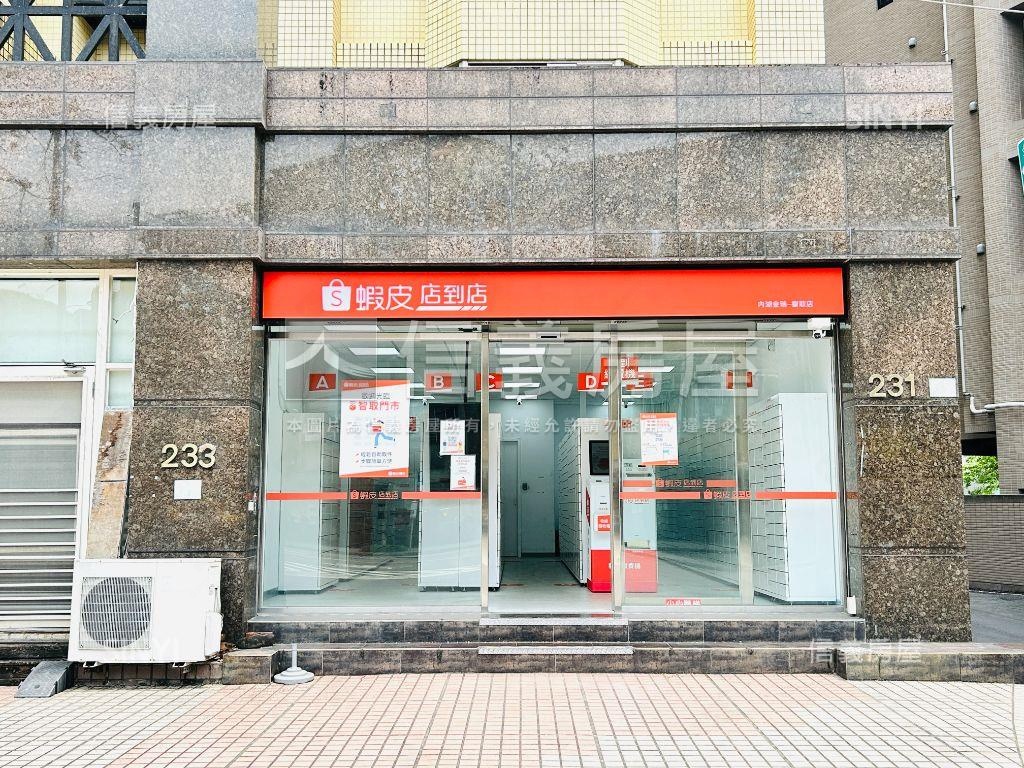 內湖三角窗大面寬金店房屋室內格局與周邊環境