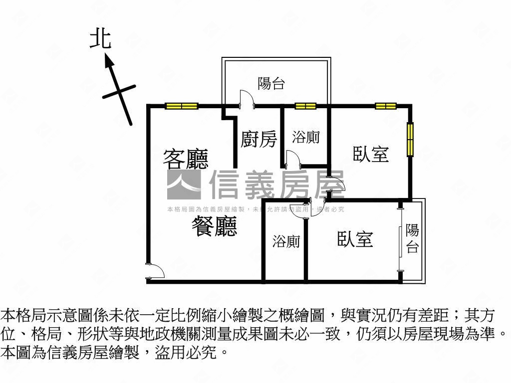 北區新精品２房２衛車位房屋室內格局與周邊環境