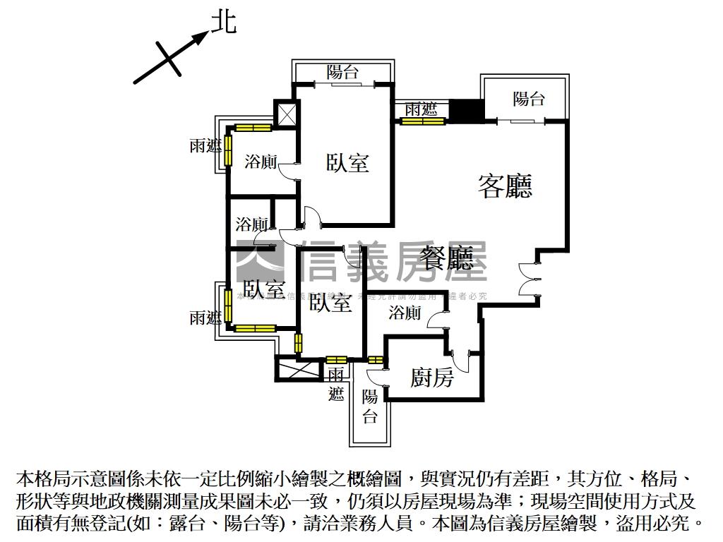 大河仰望Ｂ戶２樓房屋室內格局與周邊環境