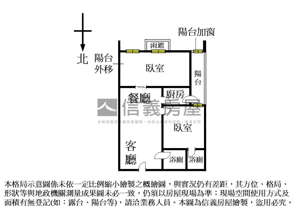 台北橋精品河景大兩房雙衛房屋室內格局與周邊環境