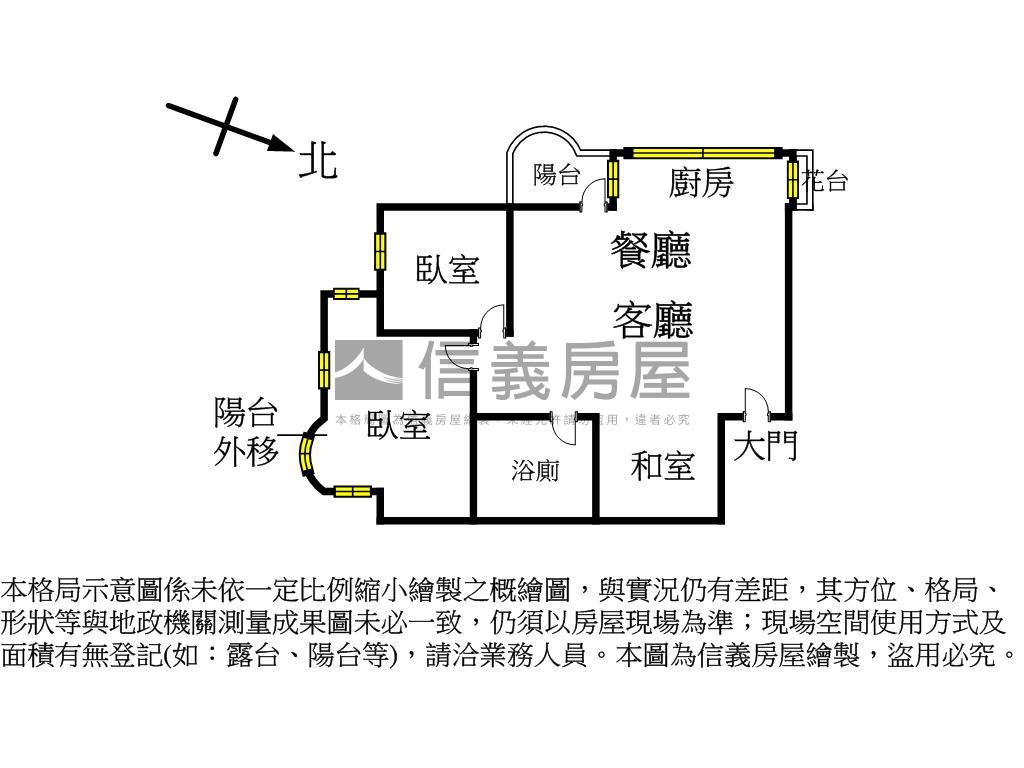 南西捷運美麗明亮２＋１房屋室內格局與周邊環境