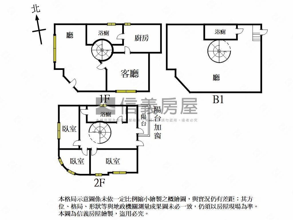 中正復興大空間公寓一二樓房屋室內格局與周邊環境