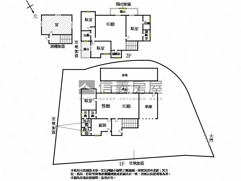 陽明山景觀泳池別墅房屋室內格局與周邊環境