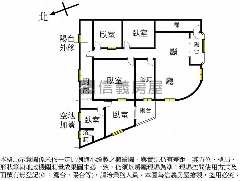 林口自強街大空間公寓房屋室內格局與周邊環境