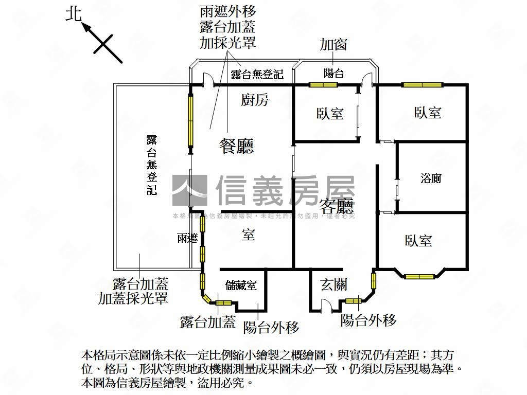 美術館精裝三房車位露台戶房屋室內格局與周邊環境