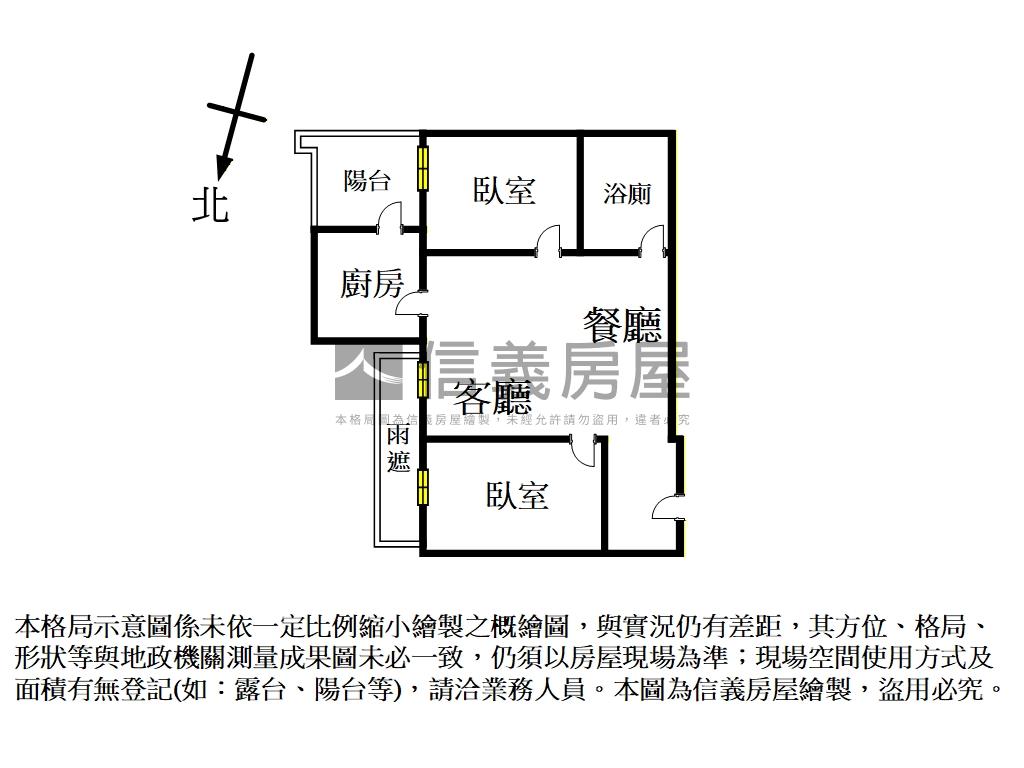 捷運捷仕堡精緻採光兩房房屋室內格局與周邊環境