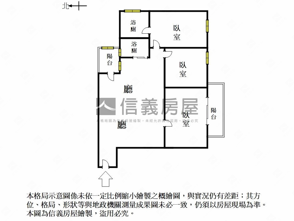 夢世代｜俯瞰平實三房平車房屋室內格局與周邊環境