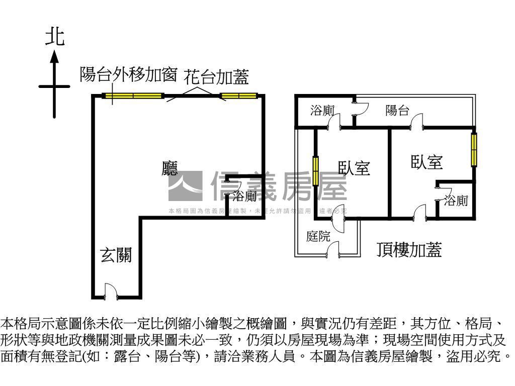 敦北綠洲明亮小築房屋室內格局與周邊環境