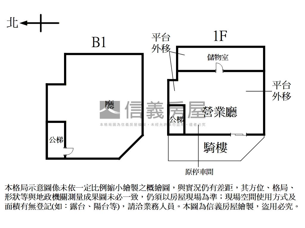 正新生南路超商金店面房屋室內格局與周邊環境