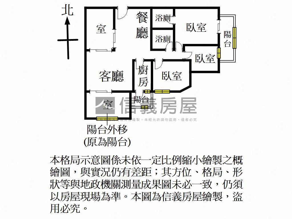 稀有統帥美三房車位房屋室內格局與周邊環境