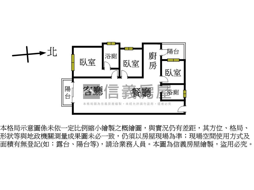 環泥晴森三房車位房屋室內格局與周邊環境