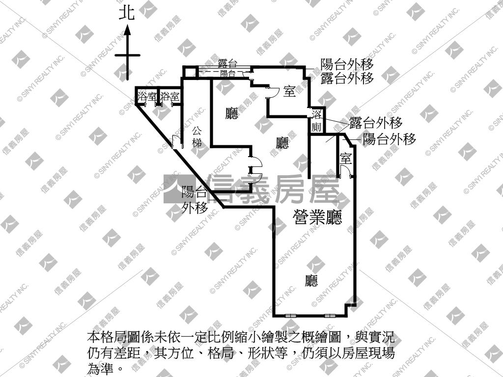 一層一戶低單價大空間商辦房屋室內格局與周邊環境