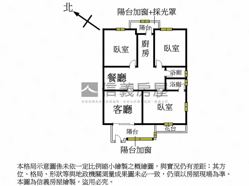 專任信義學區三房平車房屋室內格局與周邊環境