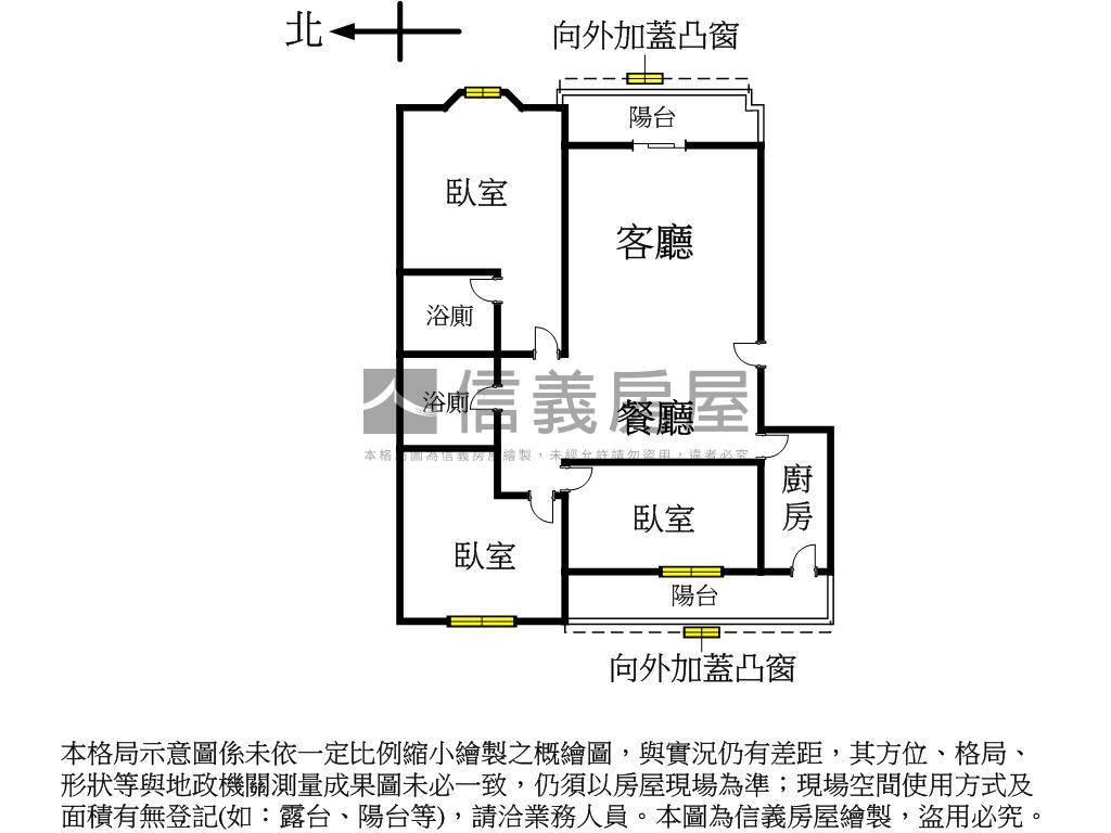江子翠名人居三房車位房屋室內格局與周邊環境