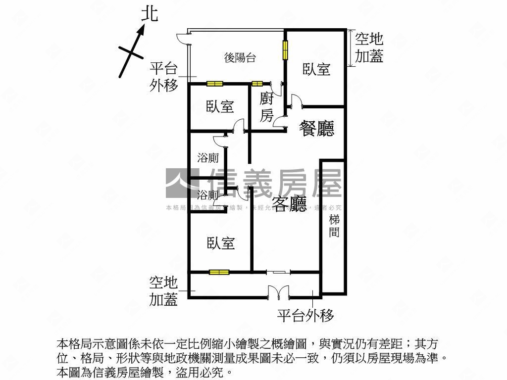 深藏不露‧三房車位孝親宅房屋室內格局與周邊環境