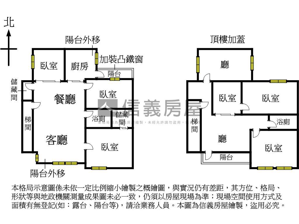 民生社區公寓頂加房屋室內格局與周邊環境