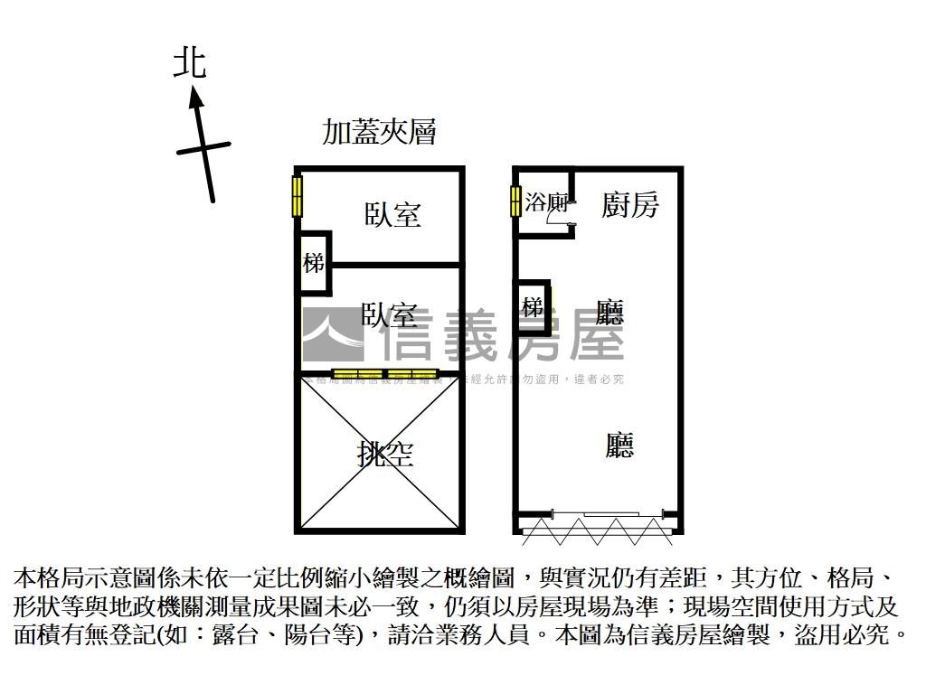 小西華精品挑高住店房屋室內格局與周邊環境