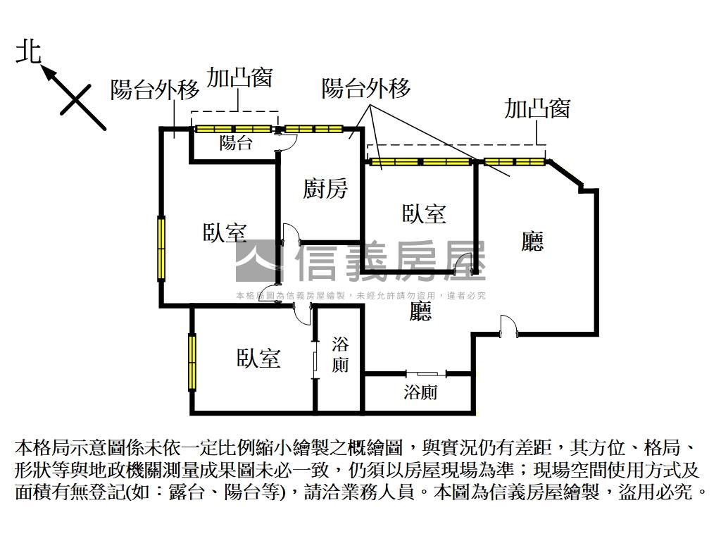 近遠企靜巷電梯管理美３房房屋室內格局與周邊環境