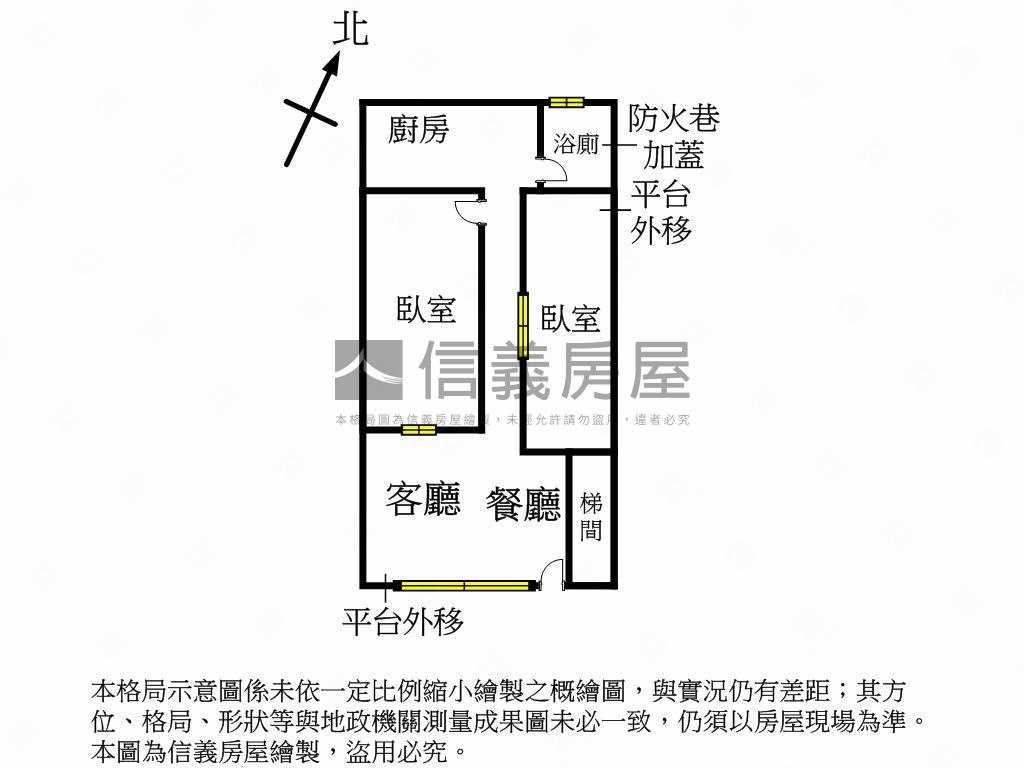 信義路一樓房屋室內格局與周邊環境