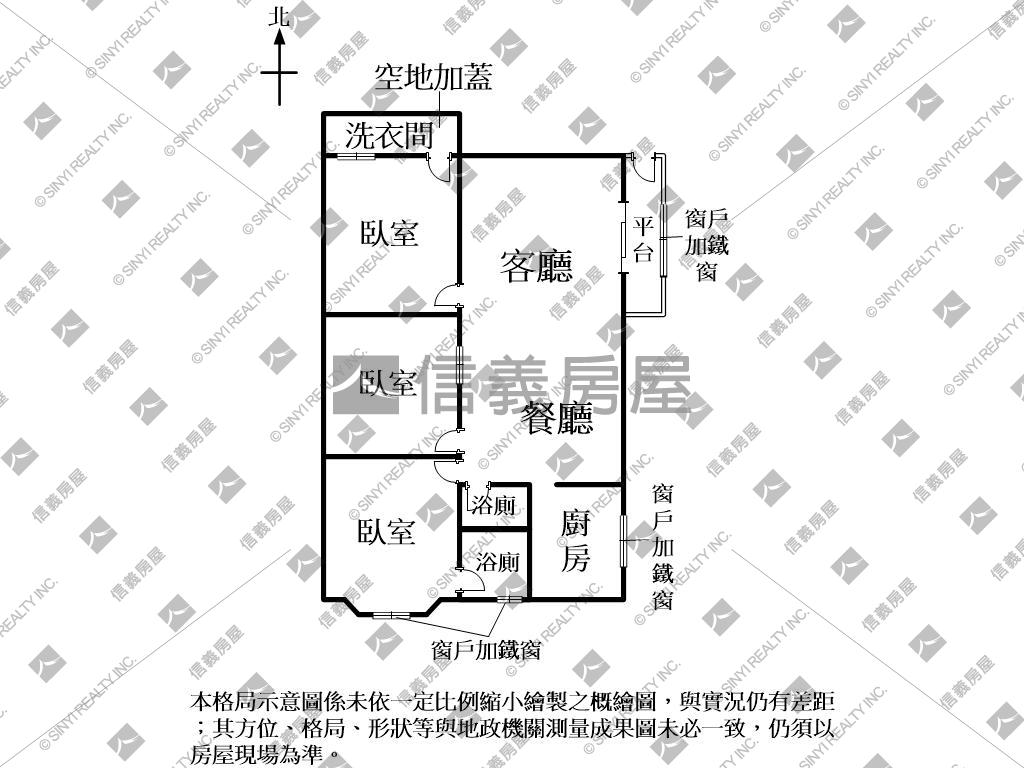 公園路近彰基３房平車位房屋室內格局與周邊環境