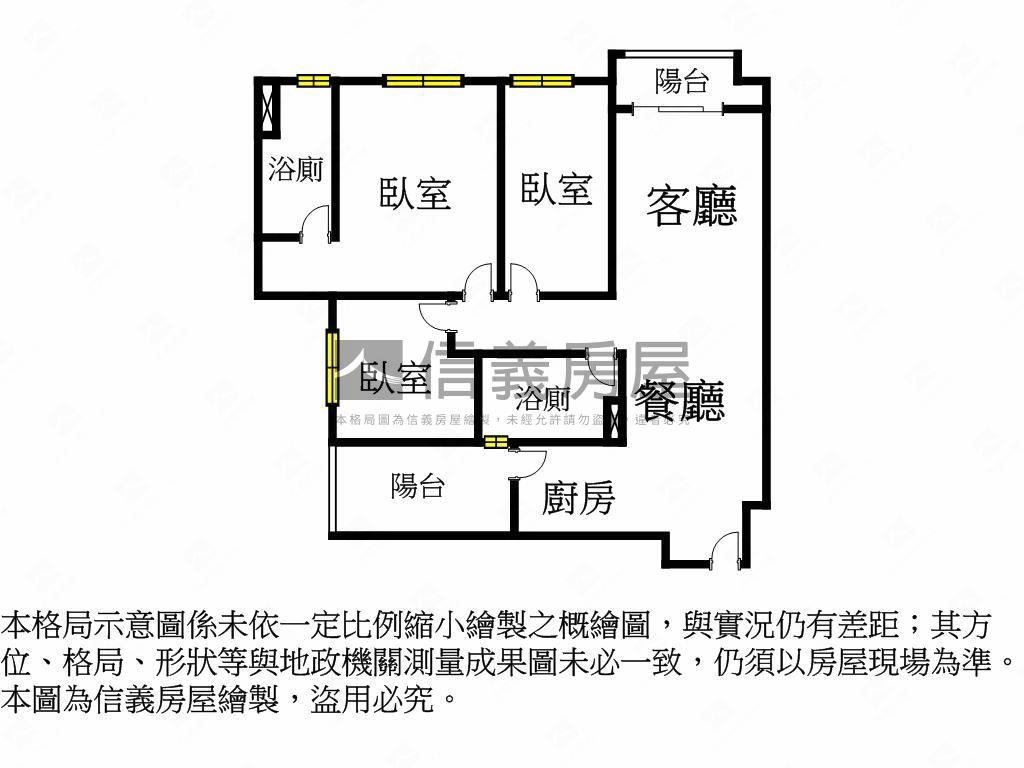 專任和發善藝行情美三房房屋室內格局與周邊環境
