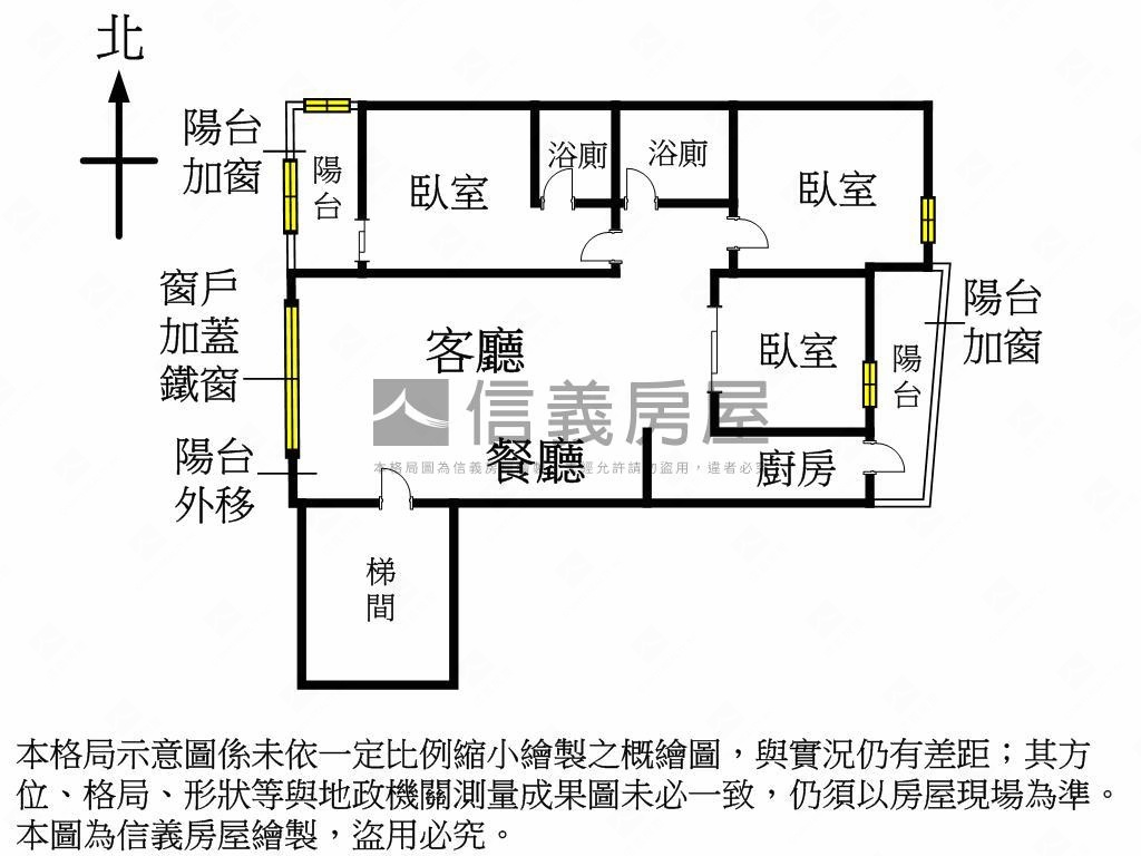 北區⭐低總價３房平車房屋室內格局與周邊環境