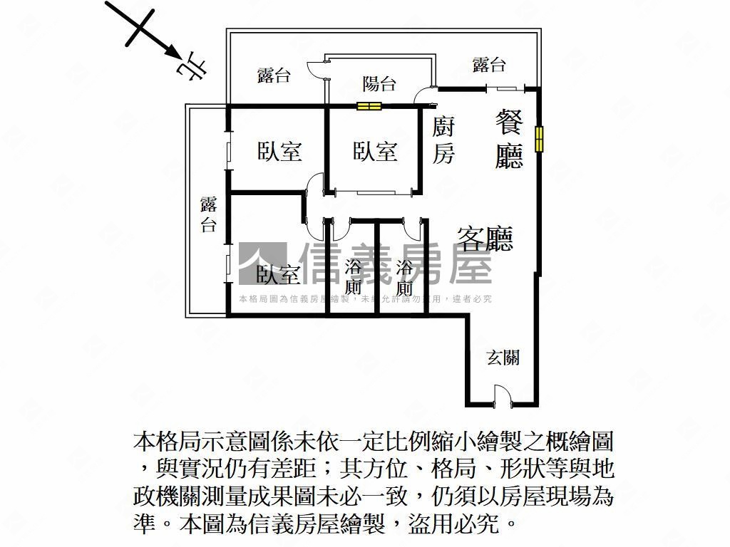 宜誠心天地溫馨三房雙車位房屋室內格局與周邊環境