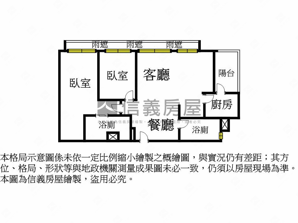 珍藏●信義嘉品公園河景宅房屋室內格局與周邊環境