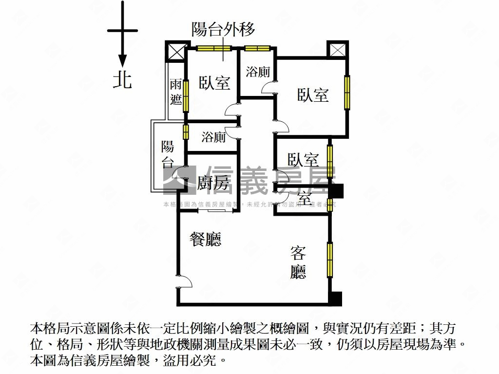 稀有元亨新富典藏三房車位房屋室內格局與周邊環境