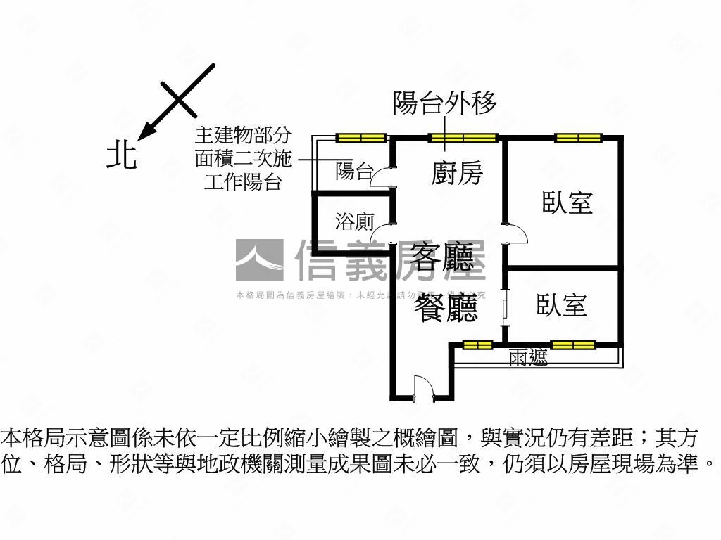 能富邊間首購溫馨兩房房屋室內格局與周邊環境