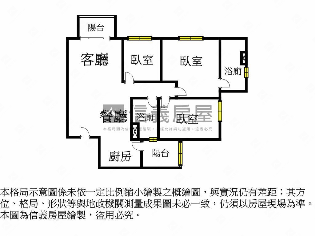 久樘花漾天鵝Ａ１三房平車房屋室內格局與周邊環境
