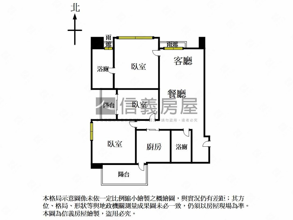 和典大喆三面採光平面車位房屋室內格局與周邊環境