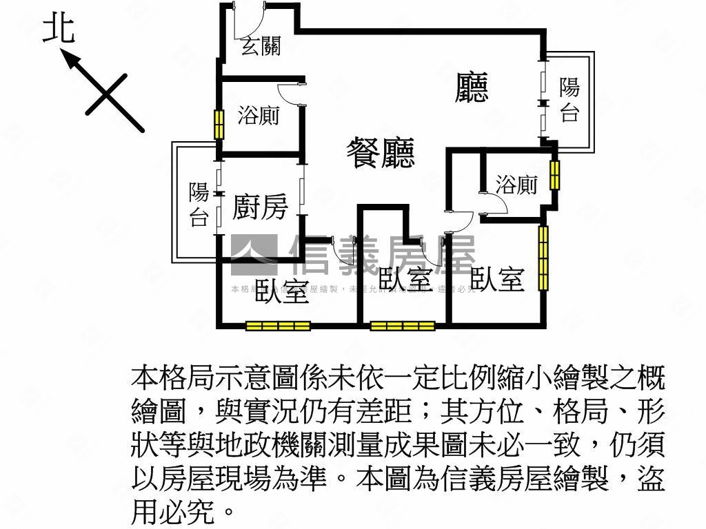 成家大璽三房雙車位房屋室內格局與周邊環境