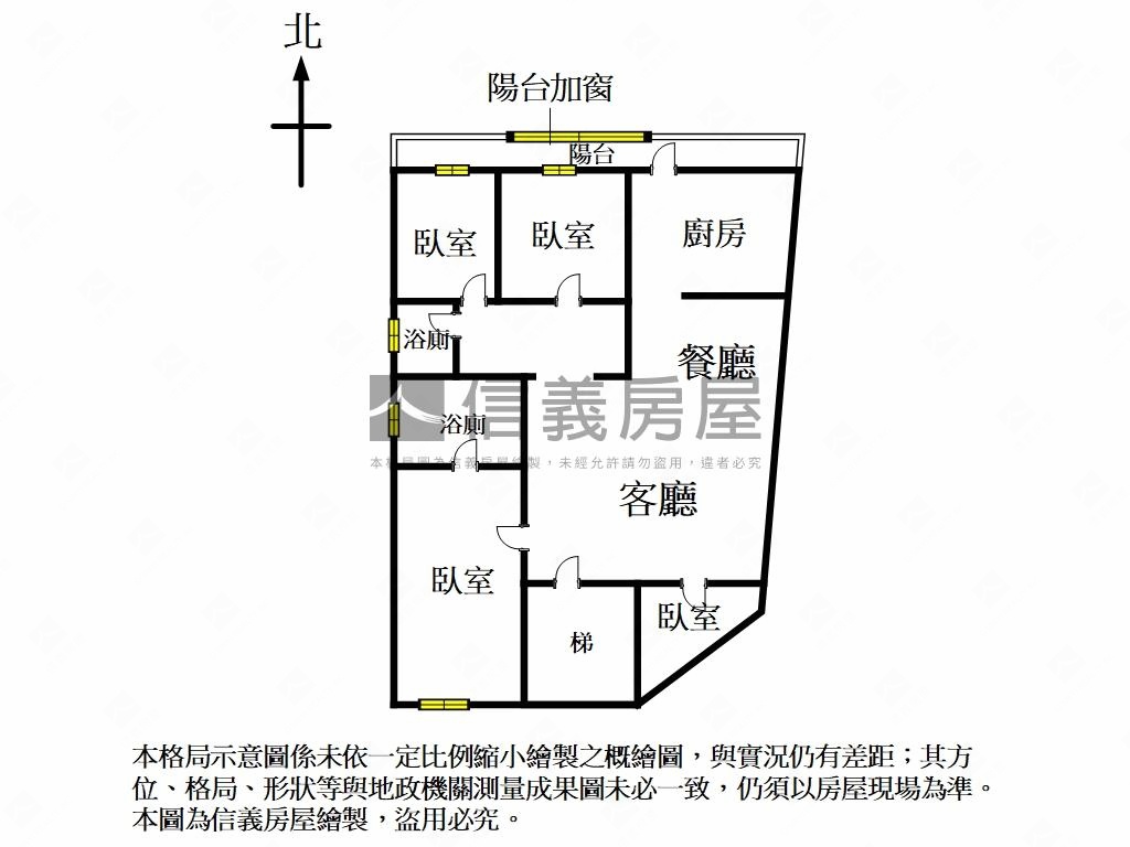 近捷運面綠邊間亮麗屋房屋室內格局與周邊環境