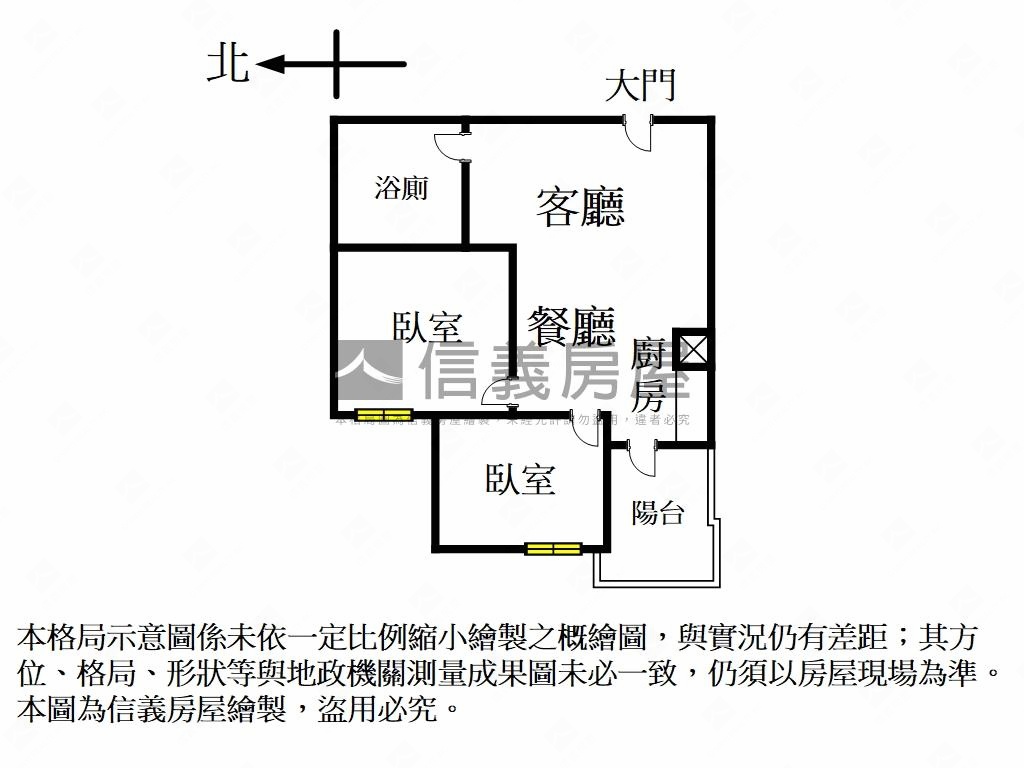 新碩文曲兩房十一樓之１房屋室內格局與周邊環境