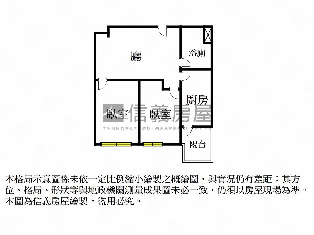 專任．瀚羽蒔光景觀２房房屋室內格局與周邊環境