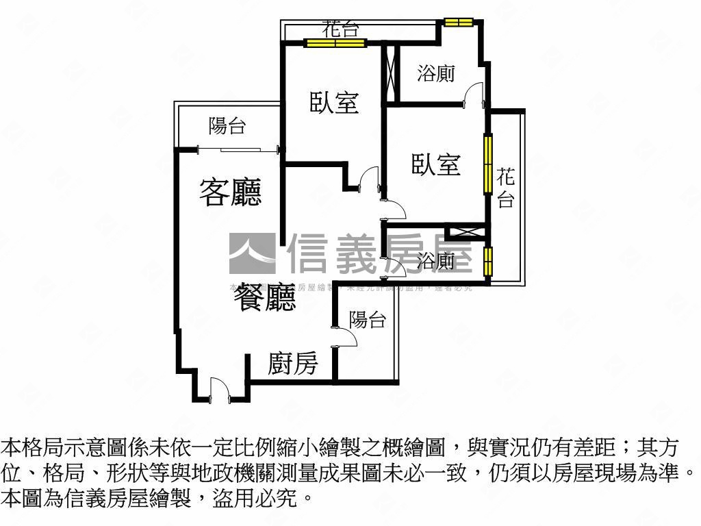 獨家適首購富宇綻高樓２房房屋室內格局與周邊環境