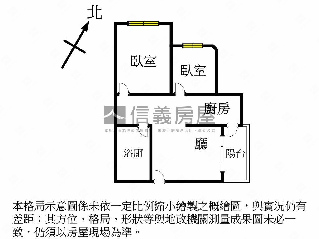 香頌典雅採光大兩房房屋室內格局與周邊環境