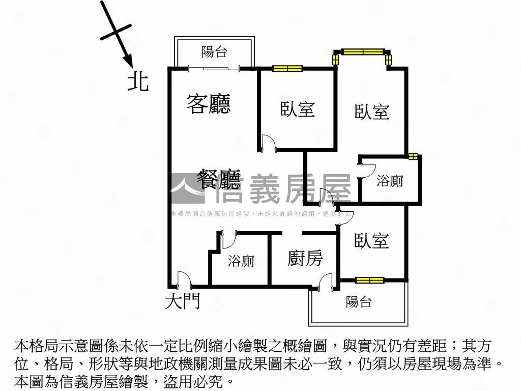 ✦川悅近捷運河景３房車位房屋室內格局與周邊環境