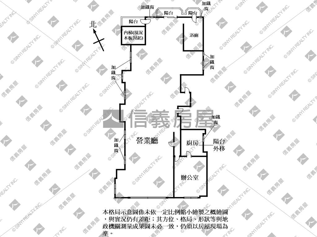 近中路●百坪大辦公室房屋室內格局與周邊環境