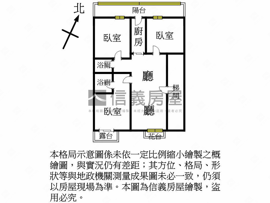 桃園新城璀璨質感美３房房屋室內格局與周邊環境