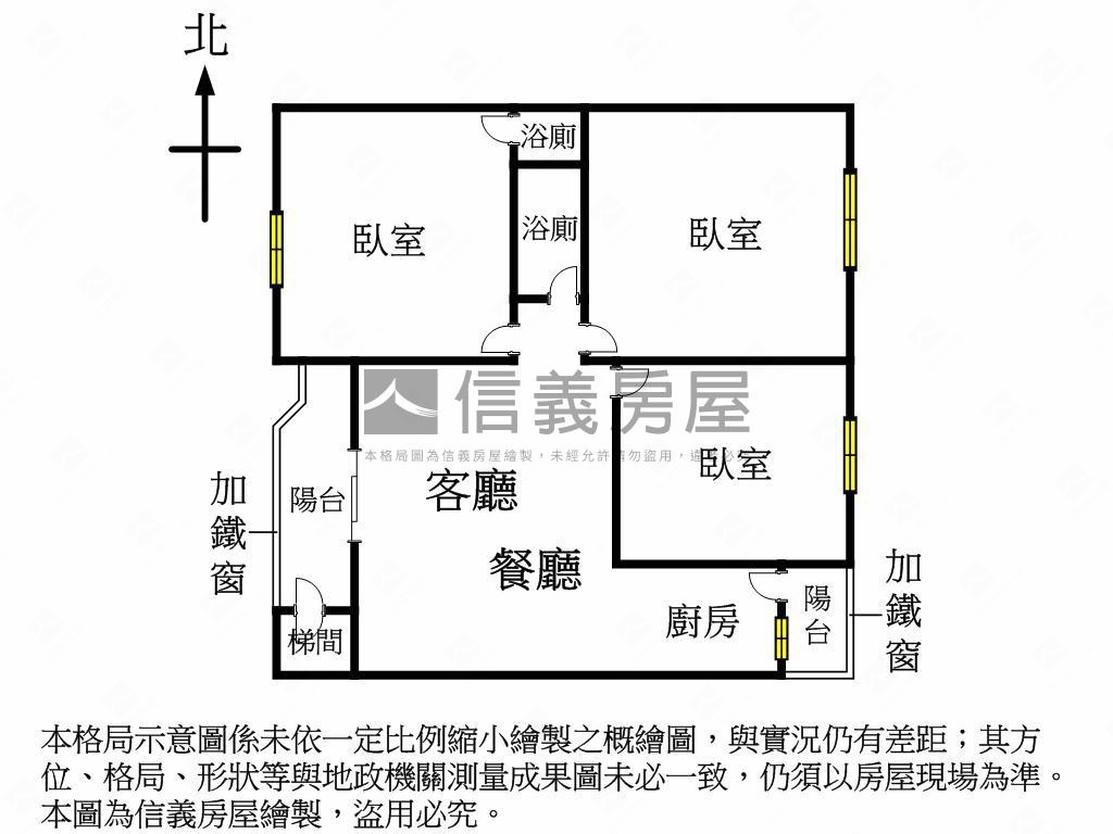 近捷運Ｇ７站三房房屋室內格局與周邊環境