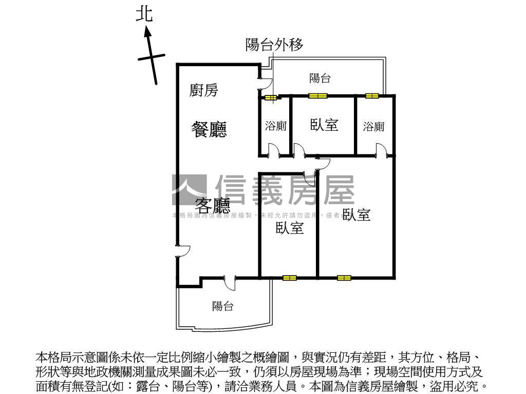 登陽川匯美妝三房車位房屋室內格局與周邊環境