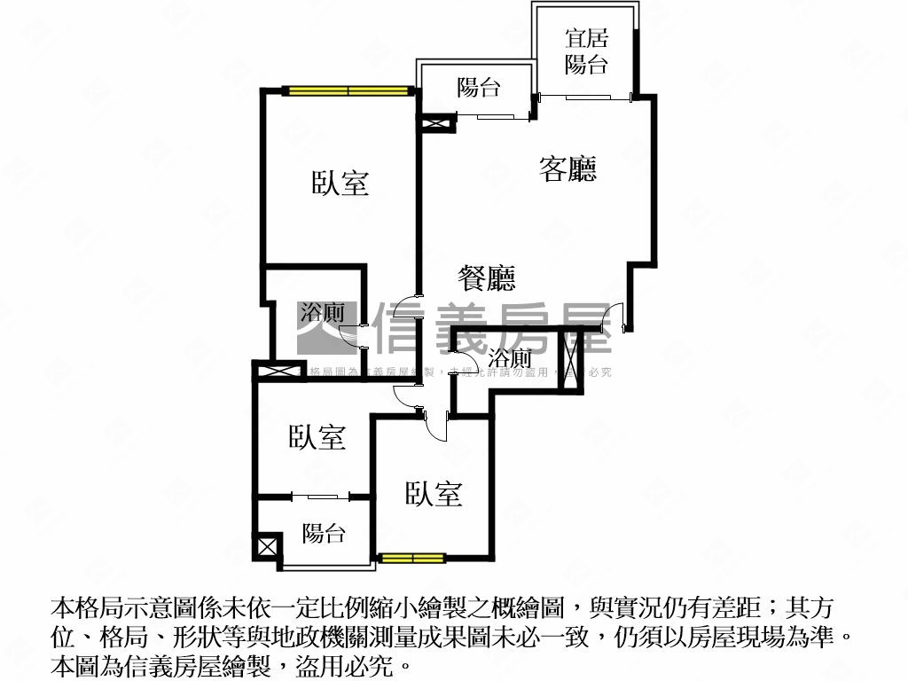 雍悅一方三房雙平車位房屋室內格局與周邊環境