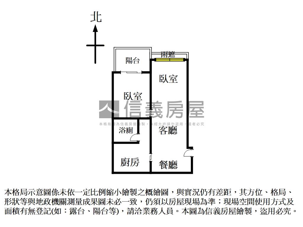 合康新世紀美裝潢兩房房屋室內格局與周邊環境