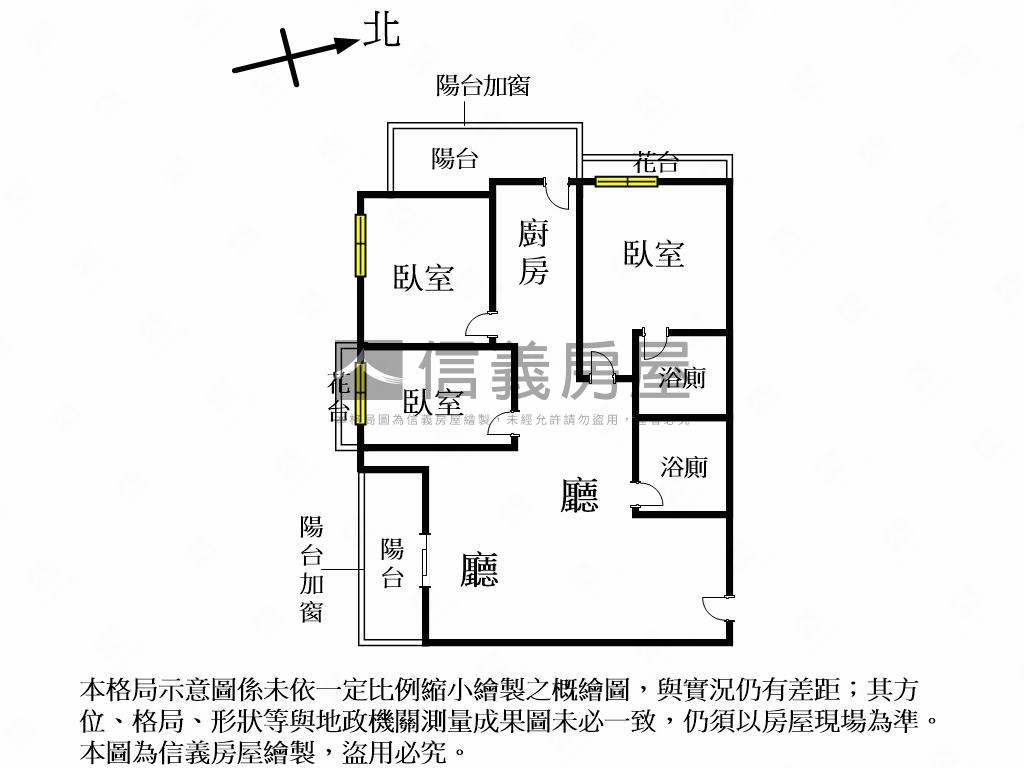 龍寶視野美三房平車房屋室內格局與周邊環境