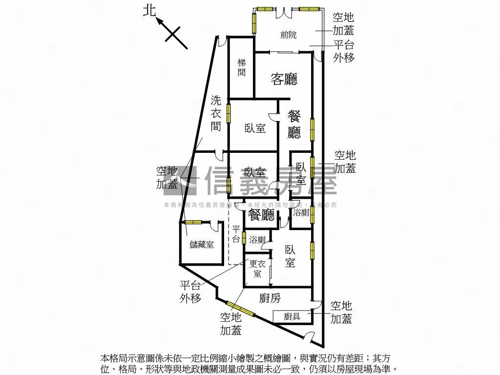 捷運、靜巷大間美一樓房屋室內格局與周邊環境